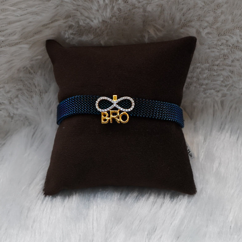 22K Gold-Plated ‘BRO’ Strap Bracelet for Men – Casual Chic Accessory