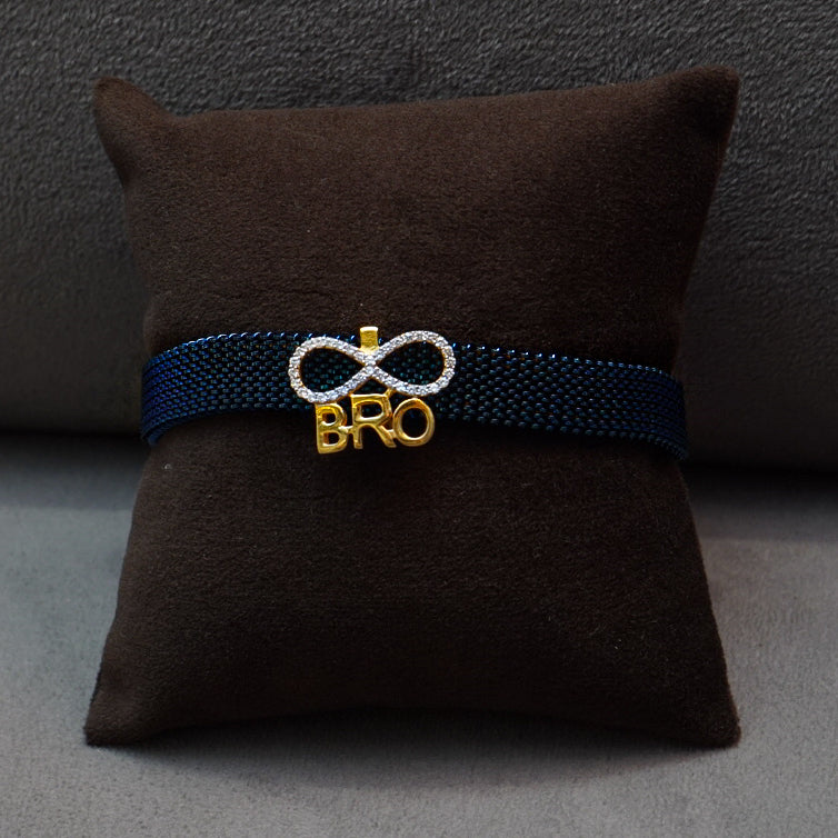 22K Gold-Plated ‘BRO’ Strap Bracelet for Men – Casual Chic Accessory