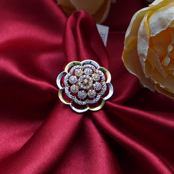 "A gold ring with diamonds, crafted for those who appreciate the finer things in life."